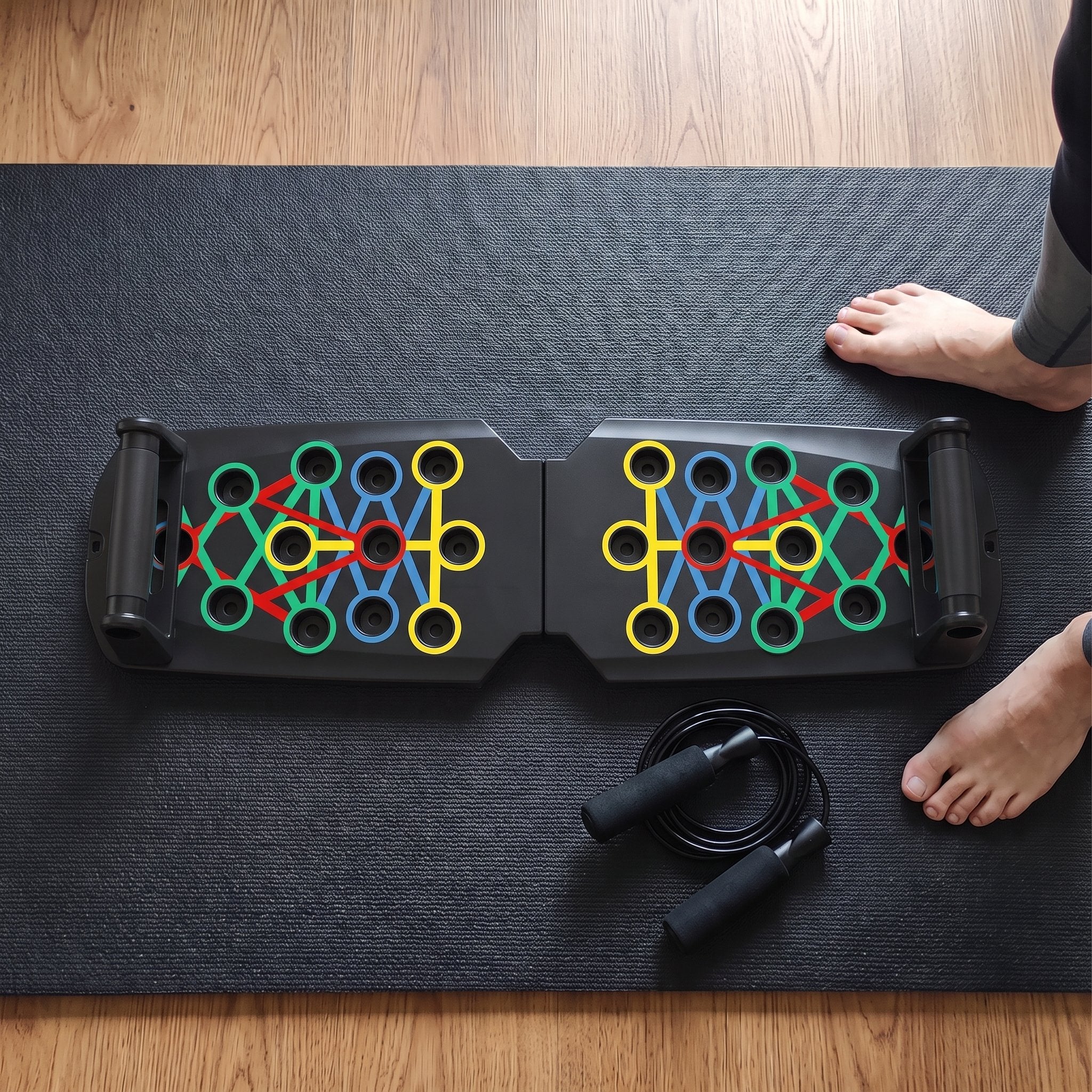 Black Board And Removable Handles Viewed From Above